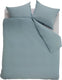Ambiante cotton uni dekbedovertrek - effen - lits-jumeaux - 240x200 220 cm - blauw