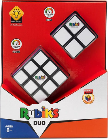 Rubik's cube - originele 3x3-kubus en mini 2x2-kubus voor urenlang puzzelplezier