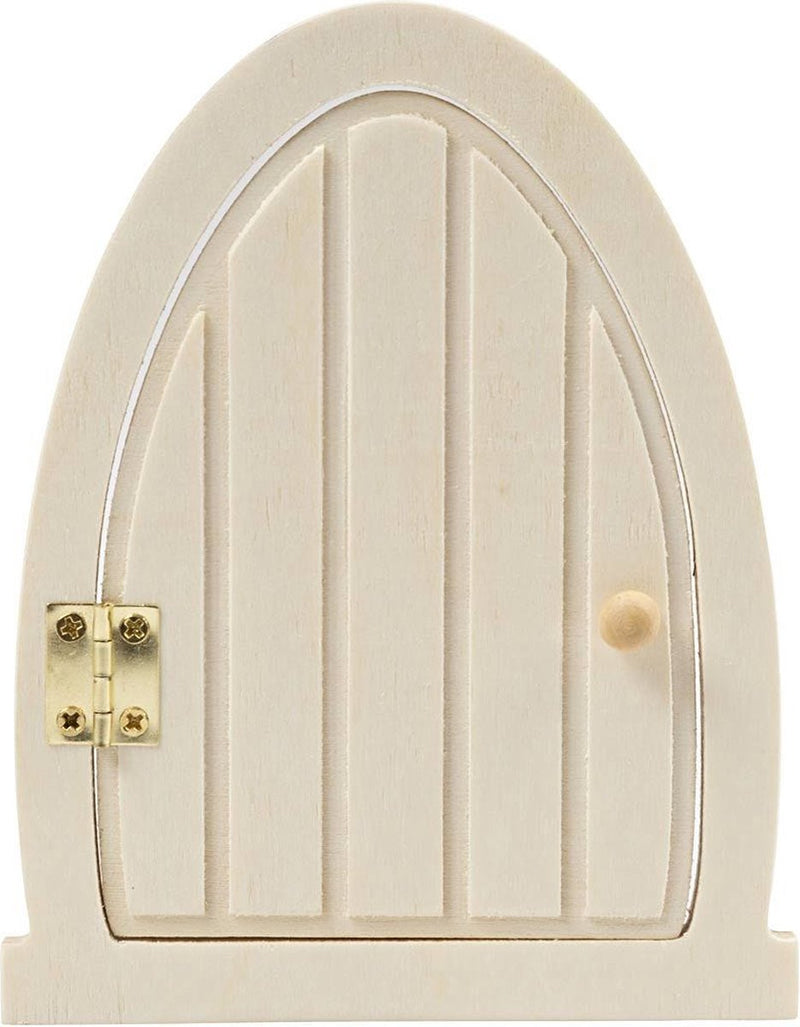 Load image into Gallery viewer, Creativ company houten miniatuur deur met scharnieren, 13x10cm
