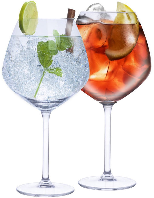 Alpina cocktailglazen 4 stuks - glazen voor gin tonic, aperol spritz en cocktails - gin tonic glas 73 cl - cocktailset - glas