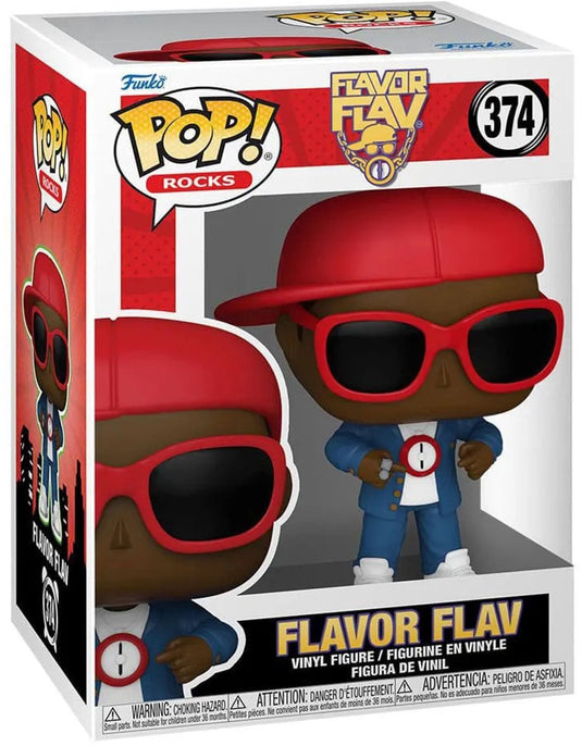 Funko flavor flav flavor flav rocks! vinyl figur 374 pop! meerkleurig