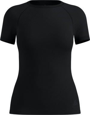 Odlo performance x-light base layer met korte mouwen - vrouwen - zwart - m