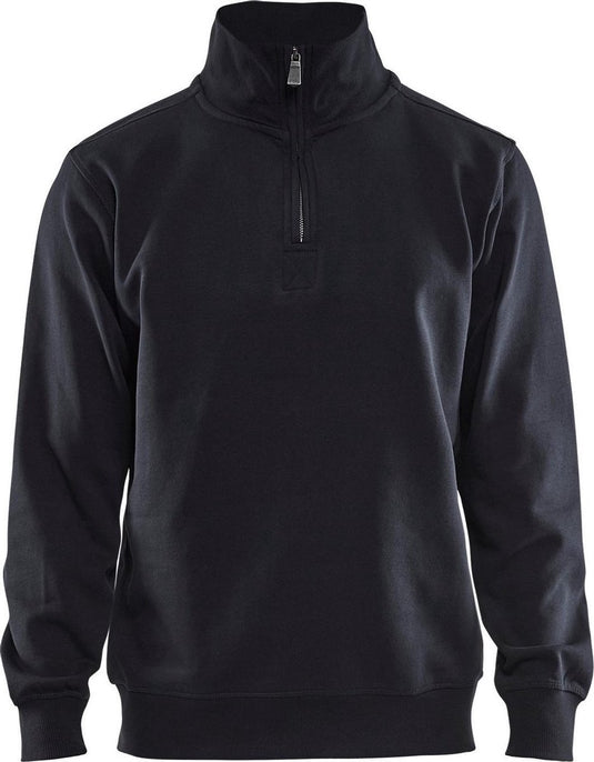 Merkloos sans marque blaklader sweatshirt jersey 1 2 rits 3365-1048 - zwart - xxxl