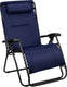 Abbey camp campingstoel - tuinstoel - gevoerd 3d mesh - marineblauw
