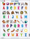 Larsen abc met afbeeldingen – puzzel – leren lezen – alfabet – educatieve legpuzzel voor kinderen – 26 stukjes – gemaakt in noorwegen – extra dikke 2,5 mm stukjes – tray met vaste rand