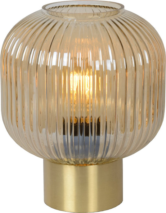 Lucide maloto - tafellamp - ø 20 cm - 1xe27 - amber