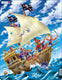 Larsen legpuzzel het piratenschip , 30st.