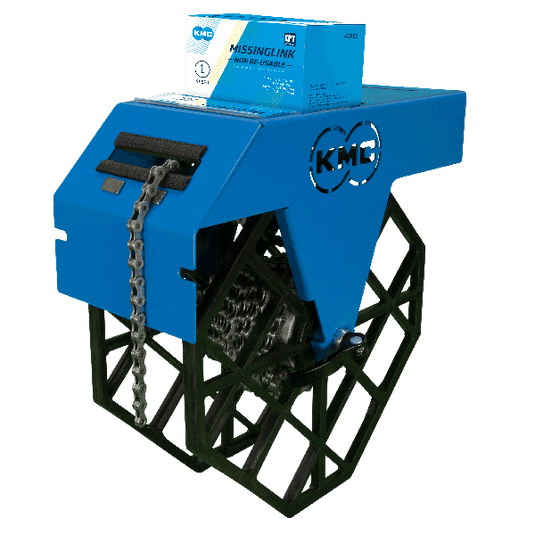 KMC Fietskettingrolhouder - Blauw - 1 haspel - Werkplaats
