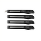 Afbreekmessen set 9mm, 4 stuks