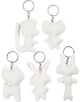 Creativ company stoffen dieren sleutelhanger, 5st.
