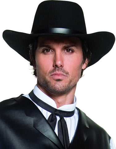 Smiffys cowboyhoed - authentiek - zwart - vilt - volwassenen - verkleed hoed - cowboy - western