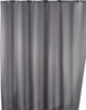 Wenko anti-schimmel douchegordijn grijs 180x200cm polyester - inclusief ophangringen - waterdicht - wasbaar - sneldrogend