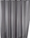 Wenko anti-schimmel douchegordijn grijs 180x200cm polyester - inclusief ophangringen - waterdicht - wasbaar - sneldrogend