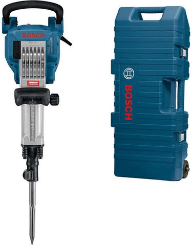 Bosch breekhamer gsh 16-28 (draaggreep, machinedoek, puntbeitel 400 mm, trolley, vettube)