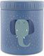 Trixie thermos container - mrs. elephant - thermo lunchpot voor kinderen - 500 ml - rvs lunchbox - blauw