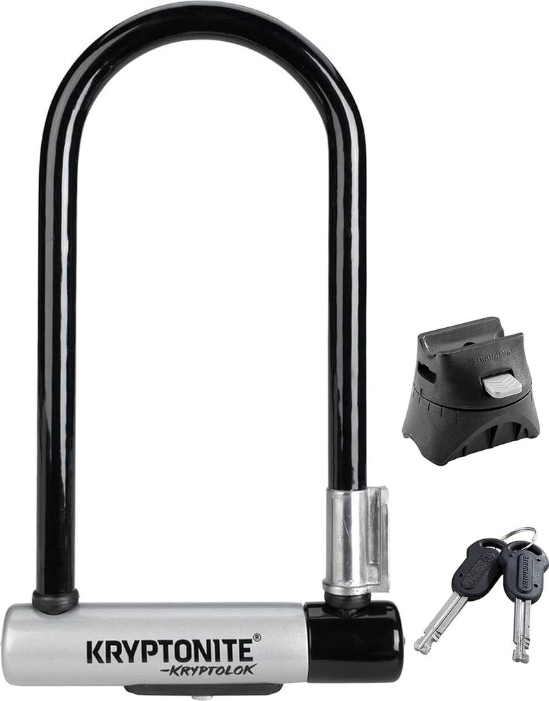 Load image into Gallery viewer, Kryptonite standard beugelslot fiets – art-2 slot – stalen beugelslot elektrische fiets – 22,9x10,2 cm – zwart
