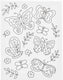 Creativ company schildercanvas met print vlinders - 24x30cm