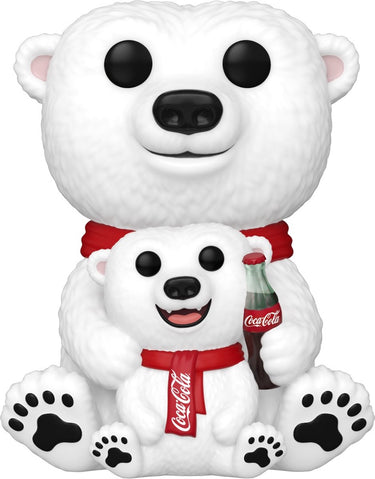 Funko coca-cola ad icons - coca cola polar bear cub vinylfiguur 241 pop! standaard