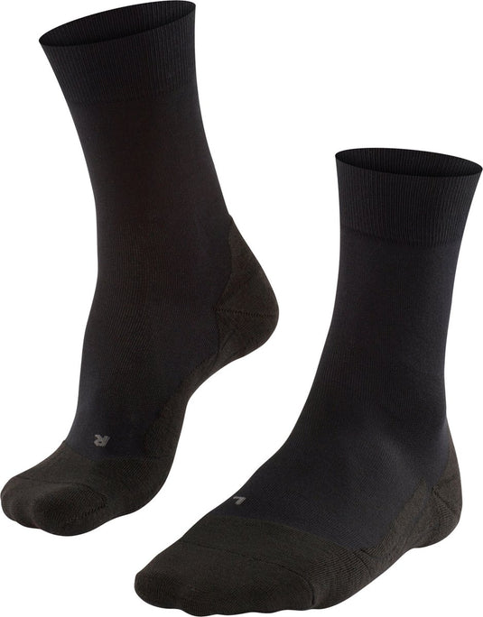 Falke go2 anti-blaar katoen functioneel materiaal golfsokken heren zwart - maat 39-41