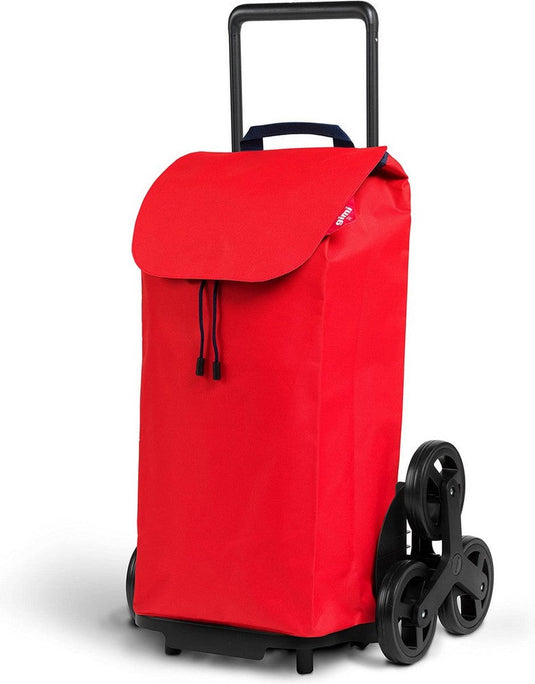 Gimi vileda boodschappentrolley 52l 51x44x96 cm rood zwart