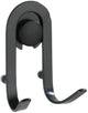 Wenko wandhaak dubbel classic plus black mat zwart, 2 stuks - handdoekhaakjes