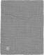 Jollein baby deken wieg 75x100cm muslin fringe - storm grey