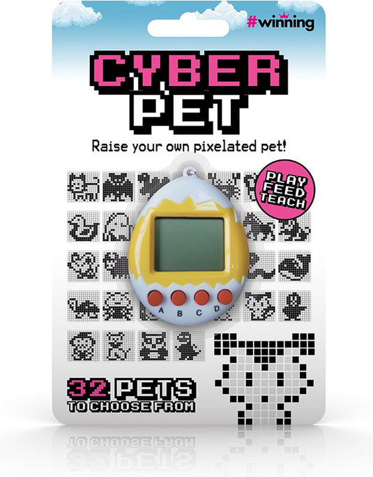 #winning cyber pet – tamagotchi sleutelhaner - digitaal huisdier – retro pixel speelgoed – interactief spel met 32 dieren