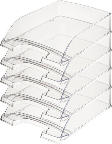 Leitz brievenbakje plus 5226 transparant 5 stuks