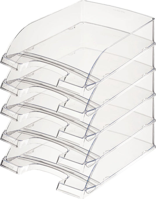 Leitz brievenbakje plus 5226 transparant 5 stuks