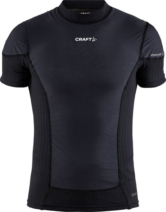 Craft active extreme x wind ss m heren thermoshirt - zwart - granite