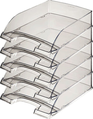 Leitz brievenbak plus a4 transparant rookglas | 5 stuks