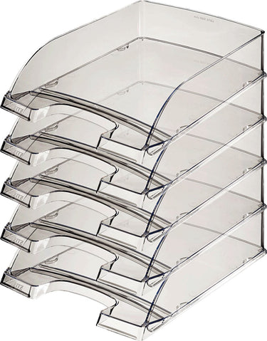 Leitz brievenbak plus a4 transparant rookglas | 5 stuks