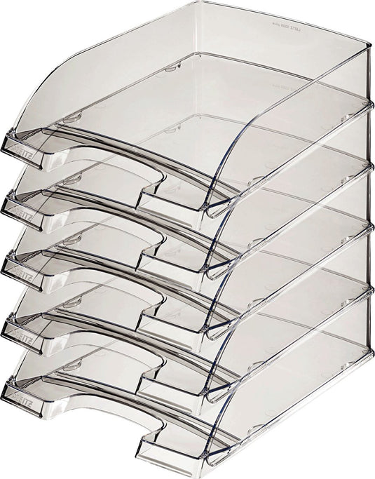 Leitz brievenbak plus a4 transparant rookglas | 5 stuks