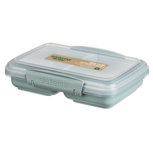 Sistema snack meeneem doos 2 vakken 350 ml assorti blauw lichtblauw