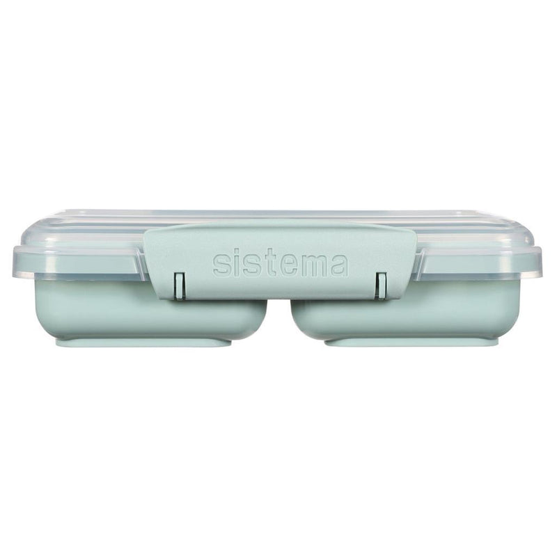 Load image into Gallery viewer, Sistema snack meeneem doos 2 vakken 350 ml assorti blauw lichtblauw
