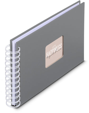 Hama spiraal fotoalbum - fine art - 24x17 - 50 pagina's - steengrijs
