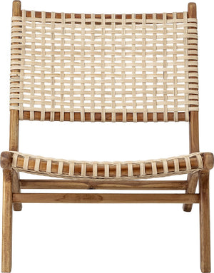 Bloomingville - keila loungestoel - nature - teak