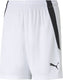 Puma teamliga shorts jr unisex sportbroek - white- black