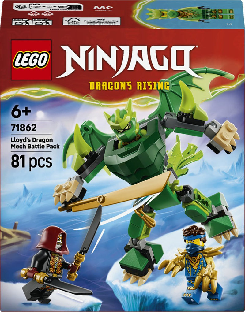 Afbeelding laden in galerijviewer, Lego ninjago 71862 lloyds drakenmecha strijdpakket
