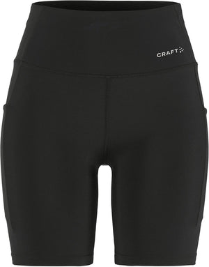 Craft essence short tights 3 w dames sportlegging - zwart xl