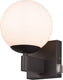 Trio kula - wandlamp - zwart mat - excl. 1x e14 10w - ip44 - geschikt voor badkamer