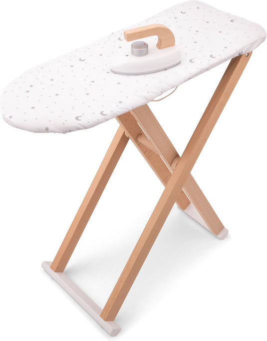 Woet ® houten speelgoed strijkplank met strijkijzer - inklapbare strijkplank voor kinderen - fsc - rollenspel huishouden - vanaf 3 jaar