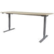 Zit-sta bureau schaffenburg lectro basic 180x180 eiken