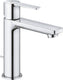 Grohe lineare new wastafelkraan s - lage uitloop - met trekwaste - chroom