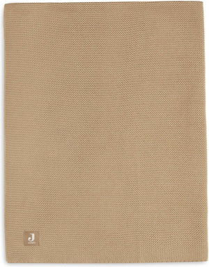 Jollein baby deken ledikant 100x150cm basic knit - biscuit