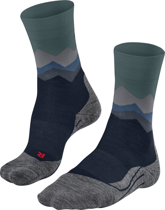 Falke tk2 anti-blaar dik wol functioneel materiaal wandelsokken heren blauw - maat 42-43