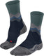 Falke tk2 anti-blaar dik wol functioneel materiaal wandelsokken heren blauw - maat 42-43