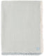 Jollein deken ledikant 120x120cm - fringe stripe sea green ivory - gots