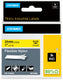 Dymo rhino industriële flexibele nylon labels | 24 mm x 3,5 m | zwarte afdruk op geel | zelfklevende labels voor rhino labelmanager labelprinters