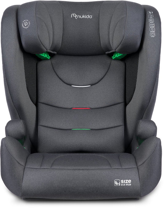 Nukido louis soft autostoel grijs 15-36 kg isofix